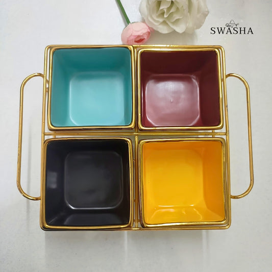 Stylish Snack Serving Dish by Swasha – Perfect for Parties & Gatherings