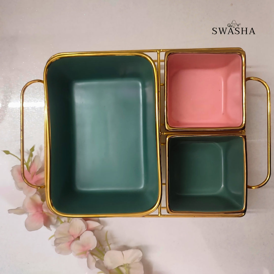 Elegant Snack Serving Dish by Swasha – Ideal for Entertaining and Everyday Use