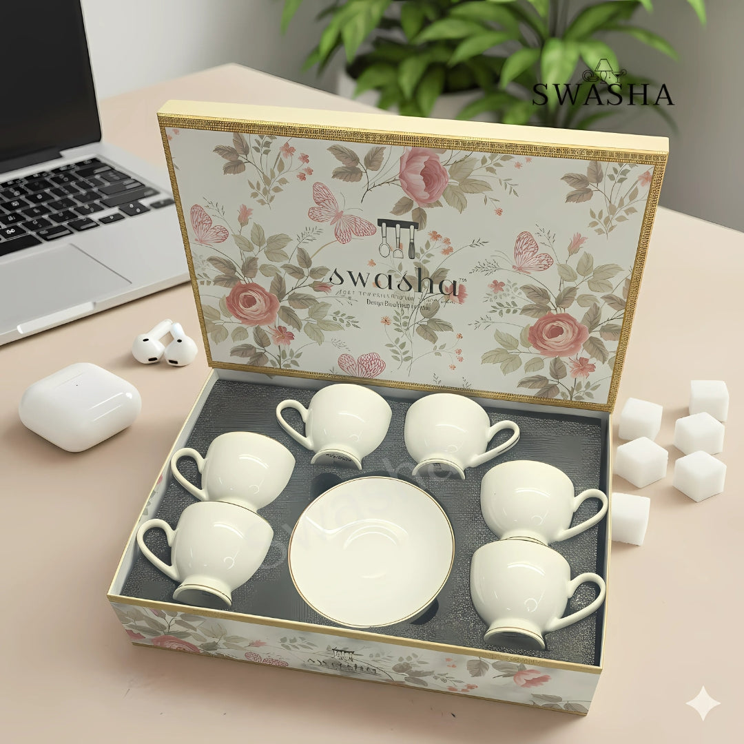  Modern Porcelain Cup Saucer Set