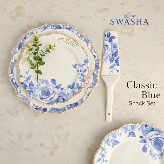 Blue Rose Snacks Set