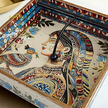 Swasha Modern Wooden Tissue Dispenser – Glossy MDF Finish