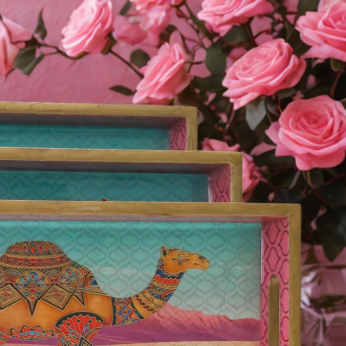 MDF Serving Tray Set of 3
