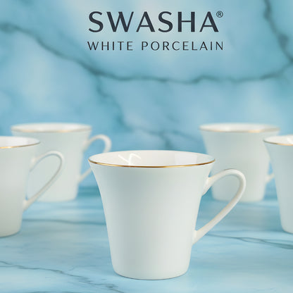 Swasha Minimal Porcelain Cup Set of 6