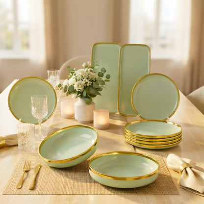 Swasha Porcelain Snacks Set of 10 Pieces | Tableware