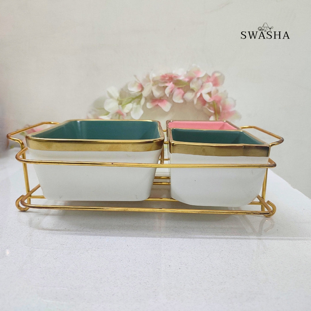 Elegant Snack Serving Dish by Swasha – Ideal for Entertaining and Everyday Use