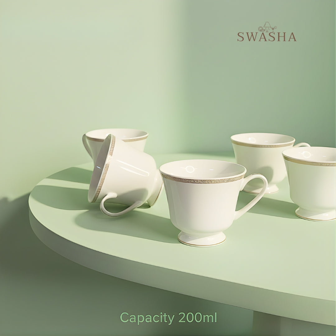 Swasha Elegant Porcelain Cup Set