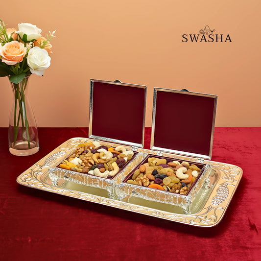 Swasha Peacock Dry Fruit Server