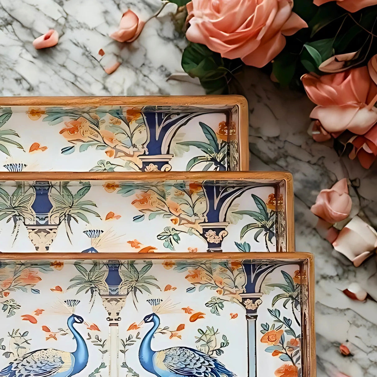 MDF Serving Tray Set of 3