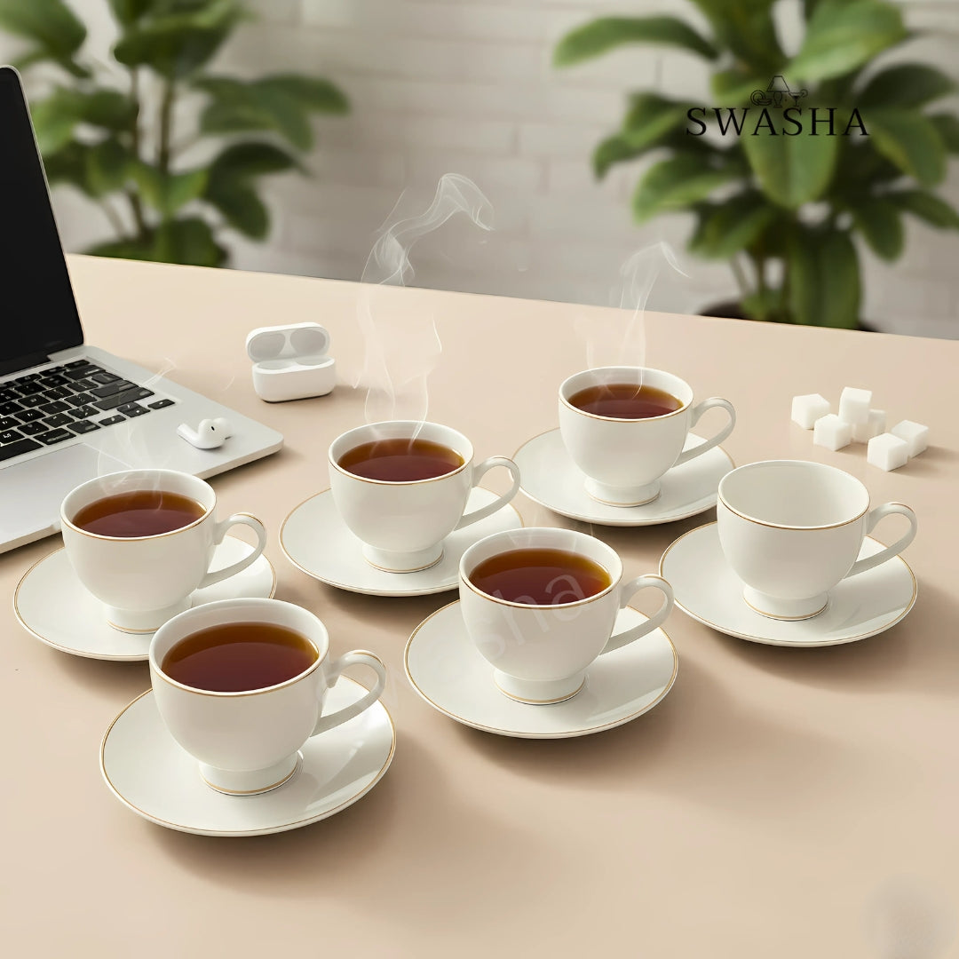  Modern Porcelain Cup Saucer Set