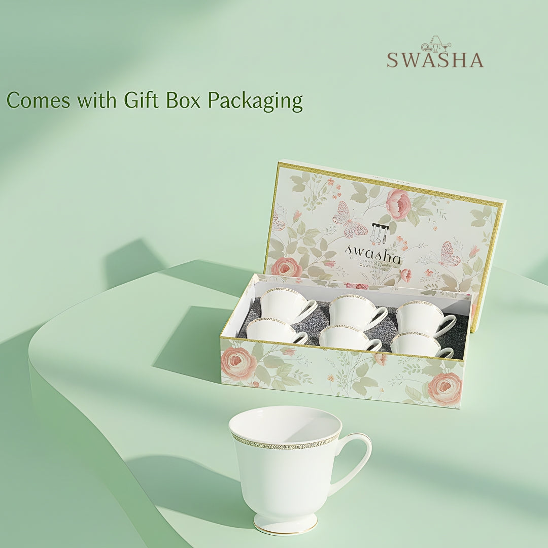Swasha Elegant Porcelain Cup Set