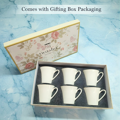 Swasha Minimal Porcelain Cup Set of 6