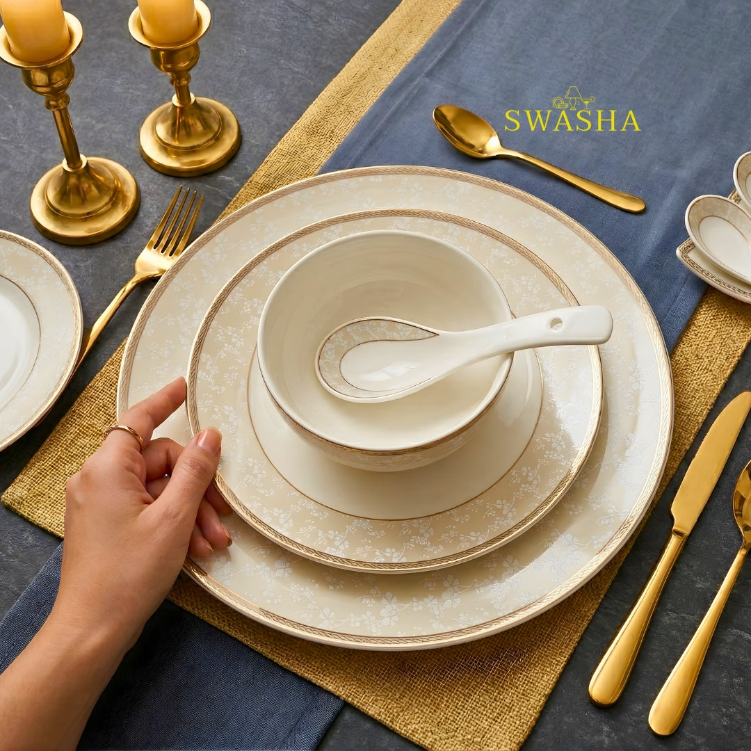 62 Pc Swasha Dinner Set for 8