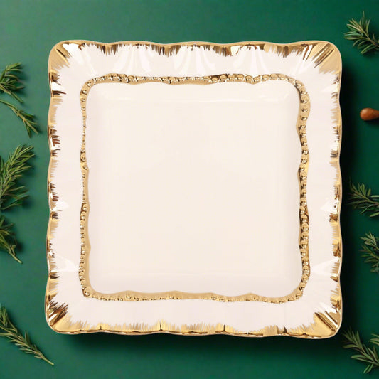 Golden Line Porcelain Platters