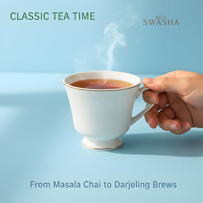 Swasha Porcelain Tea & Coffee Cup Set of 6