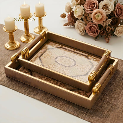 Leatherette Serving Tray