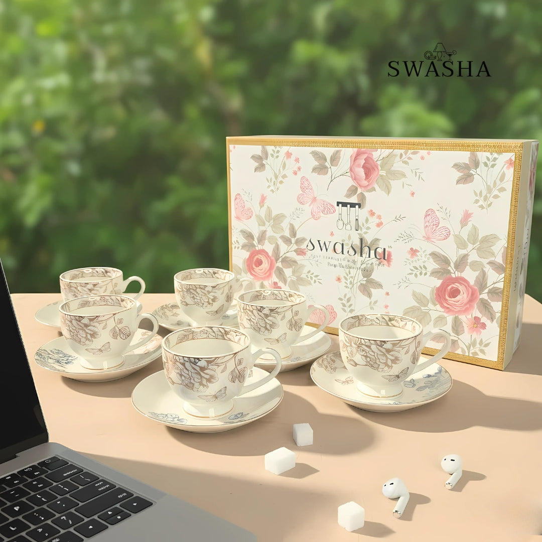  Cup Saucer Set of 6