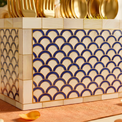 Swasha Luxury Resin Finish Spoon Stand - Tabletop Cutlery Caddy