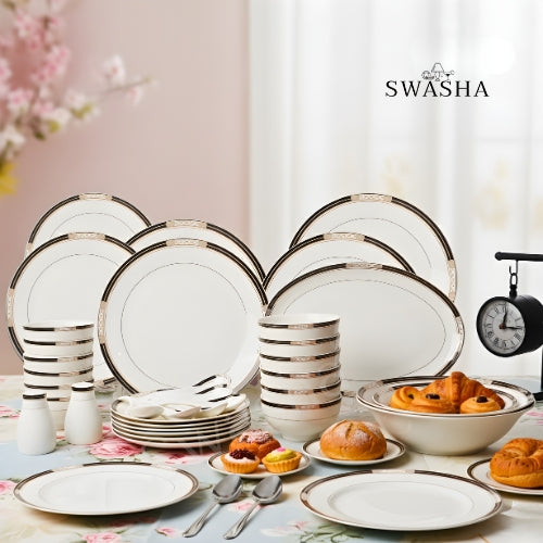 Magnesium Porcelain Dinner Set – 36 Pieces | Elegant Dining Essentials