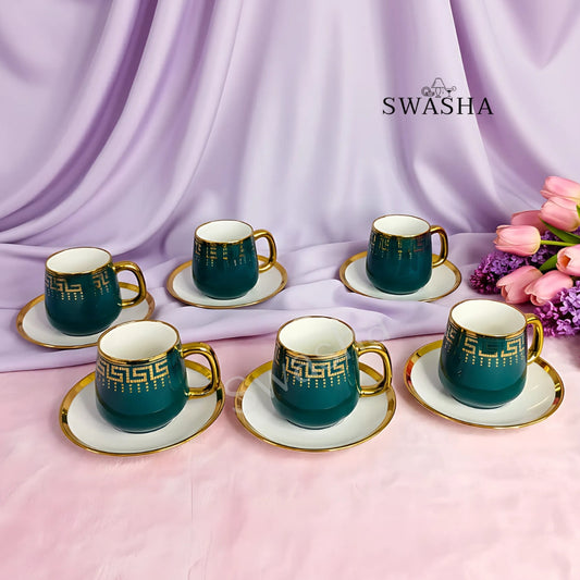 Swasha Premium Ceramic Cup & Saucer Set