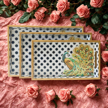 MDF Serving Tray Set of 3