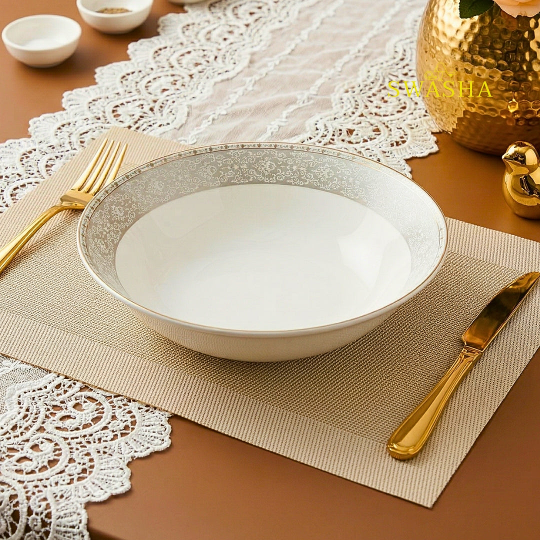 Swasha 62 Pc Dinnerware Set