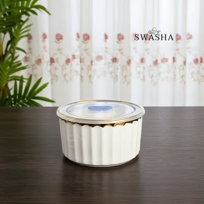 Ceramic Serving Bowl Set of 3 with Lids