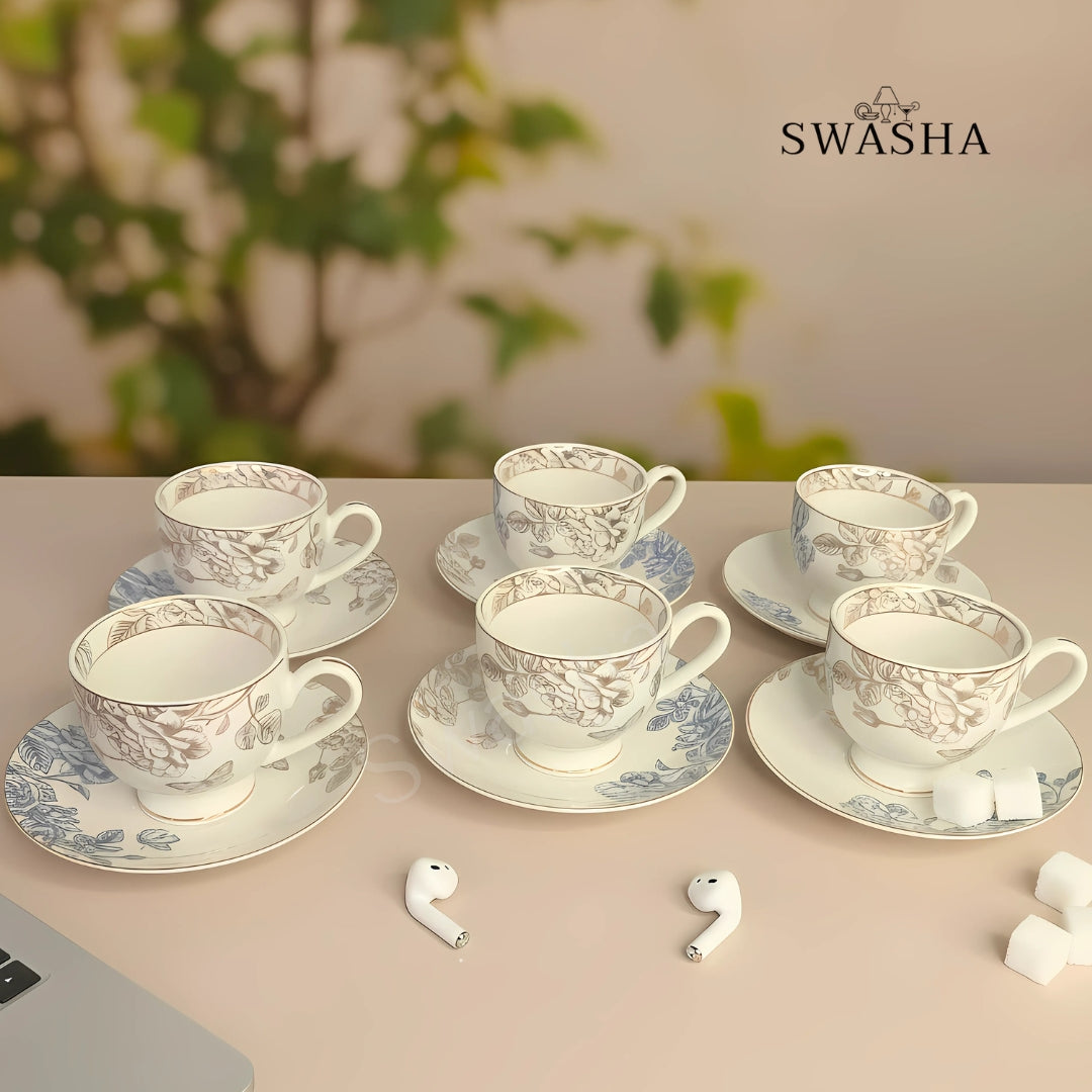  Cup Saucer Set of 6