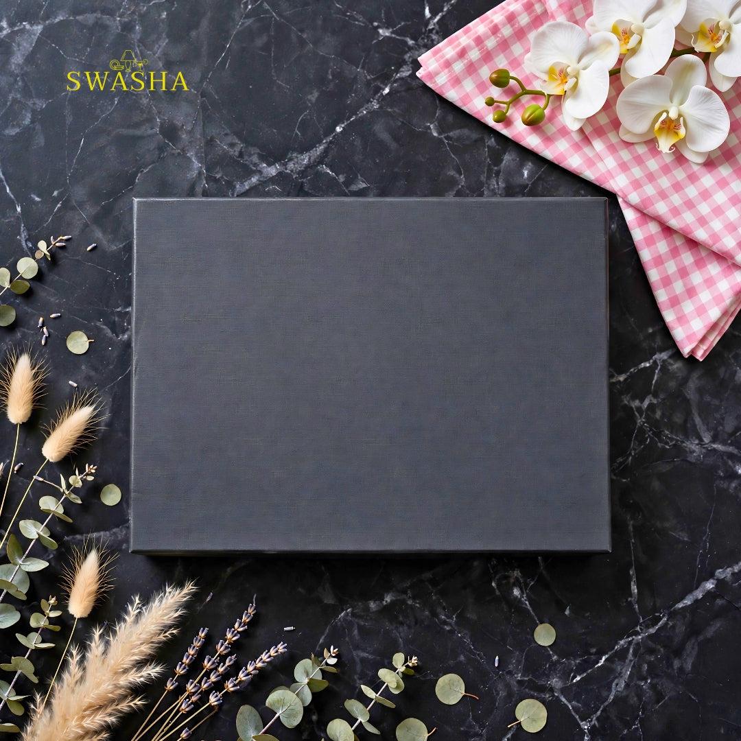 Swasha Luxury Cutlery Set 24 Pieces - Swasha Gold Spoon Fork Knife Set | Gift Box