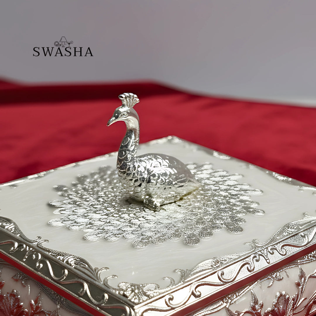 Peacock Design Dry Fruit Server