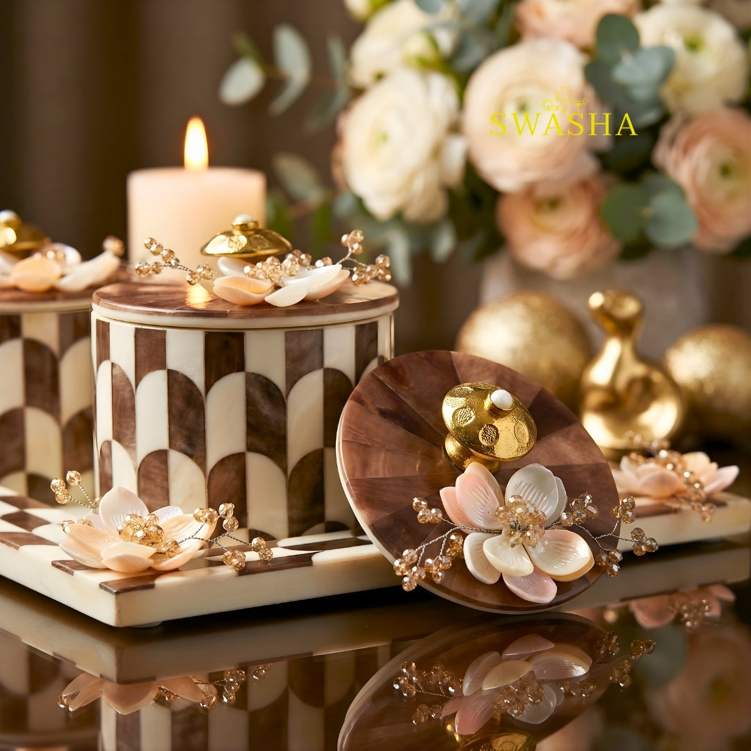 Decorative Resin Dry Fruits Jar Set – Swasha Home Décor