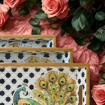 MDF Serving Tray Set of 3