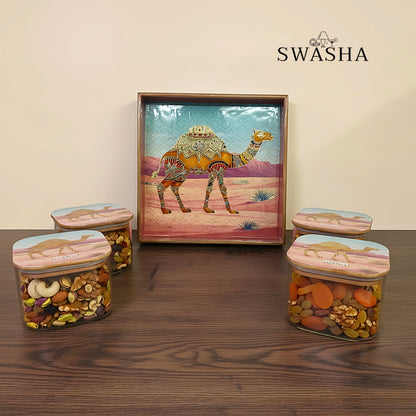 Designer Storage Jars with MDF Tray