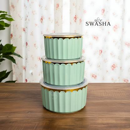 Ceramic Serving Bowls with Lids