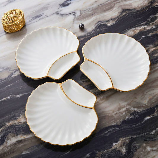 Serving Platter - Combo | Swasha Home Decor | Chip Dip Snack Plate