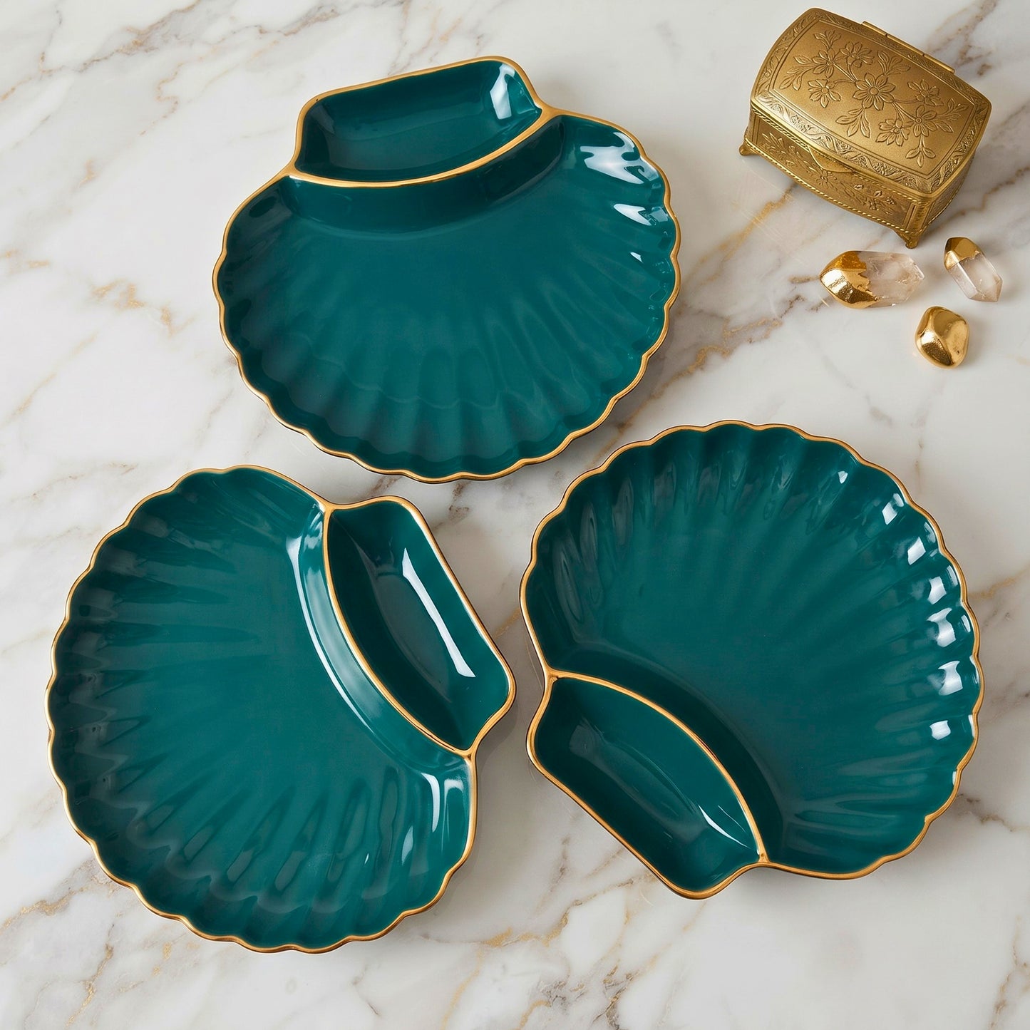 Serving Platter - Combo | Swasha Home Decor | Chip Dip Snack Plate