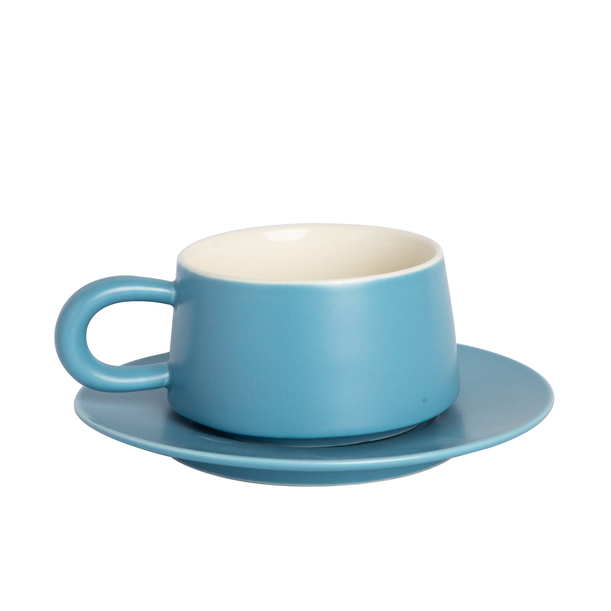 Ceramic cup/mug with saucer for your favorite beverages - stylish and functional.