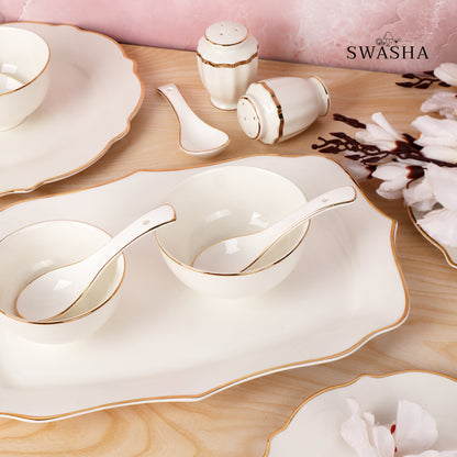 51-Piece Dinner Set by Swasha, Dinnerware Set for 8 People