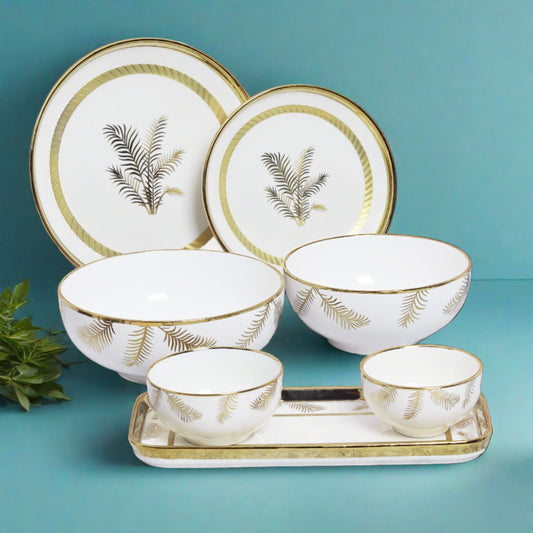 34-piece Porcelain dinnerware set