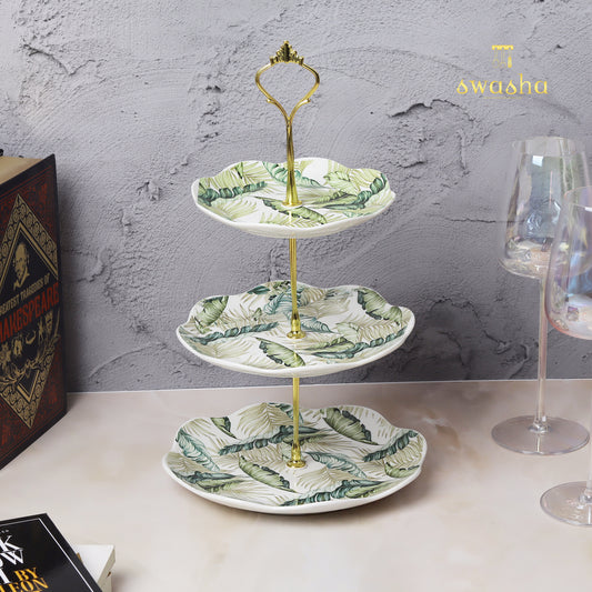 Elevated ceramic dessert/cake stand - a stylish presentation for sweet treats