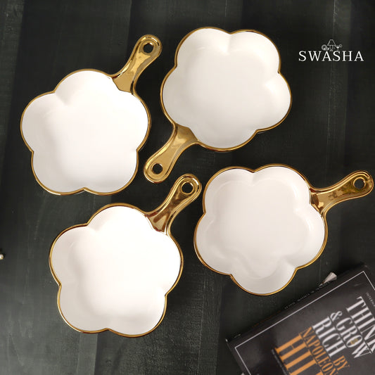 Single Handle Serving Platter - Set of 4