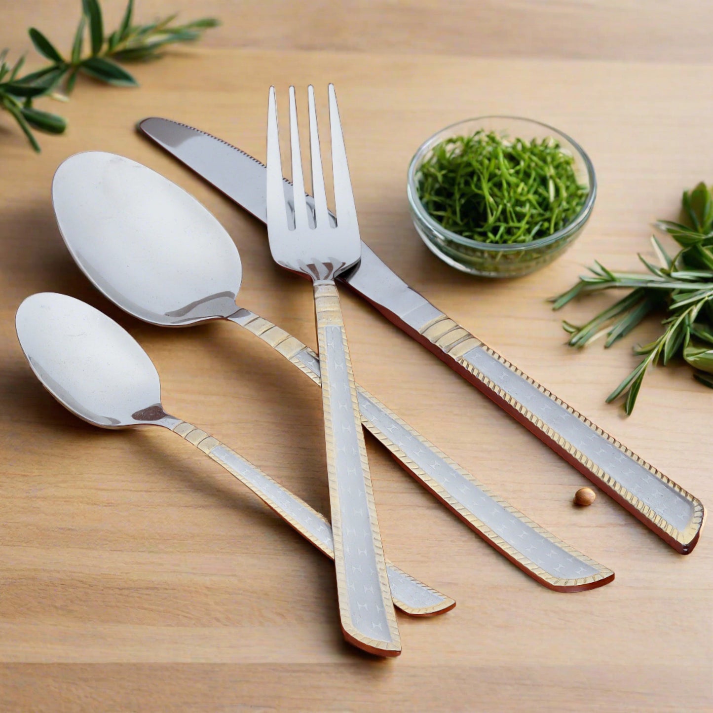 Elegant cutlery set by Swasha - redefine dining with timeless style