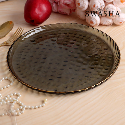 Glass Fruit Plate by Swasha is a beautiful centerpiece for your table (Set Of 1)