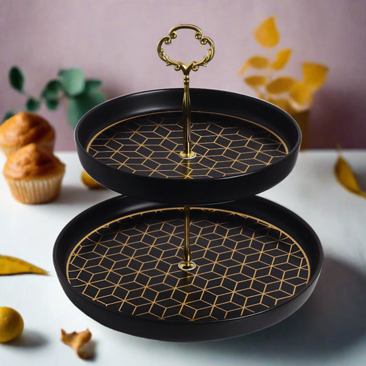 Elevated ceramic dessert/cake stand - a stylish presentation for sweet treats