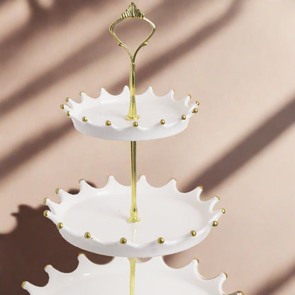 Elevated ceramic dessert/cake stand - a stylish presentation for sweet treats