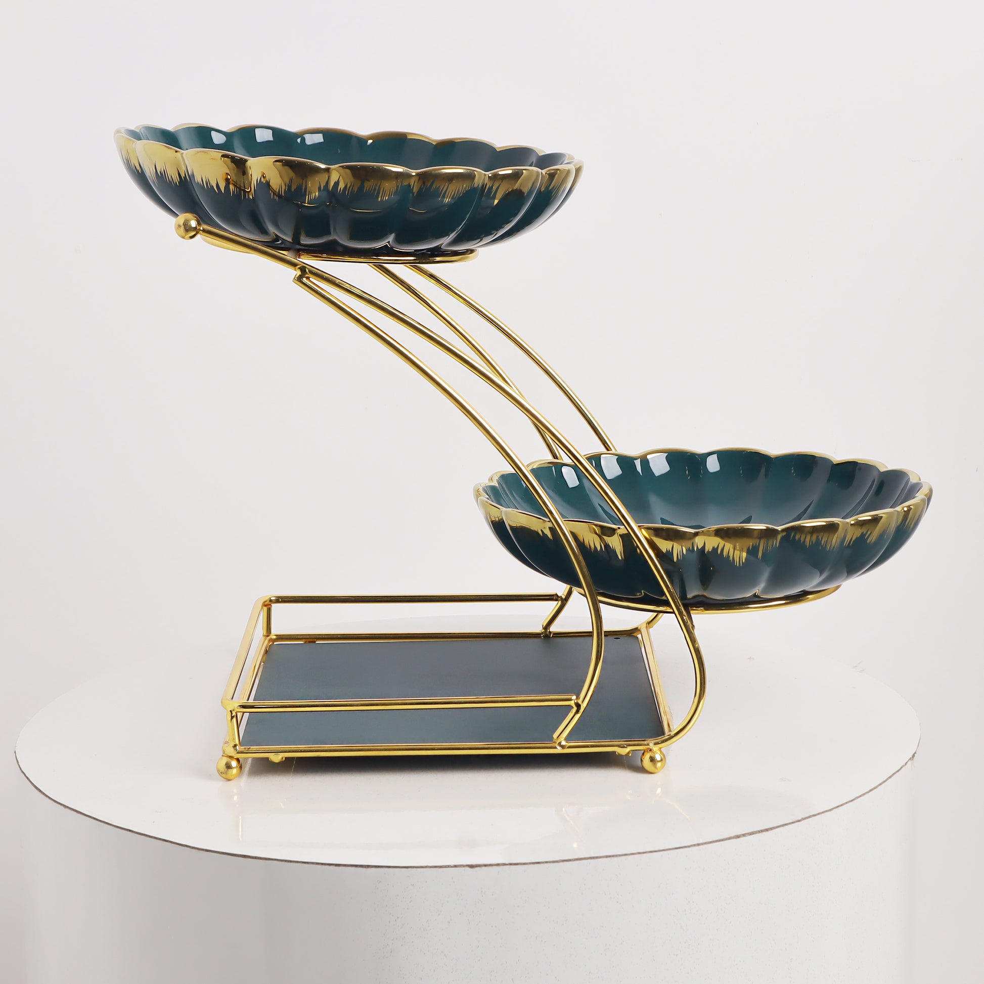 Elevated ceramic dessert/cake stand - a stylish presentation for sweet treats