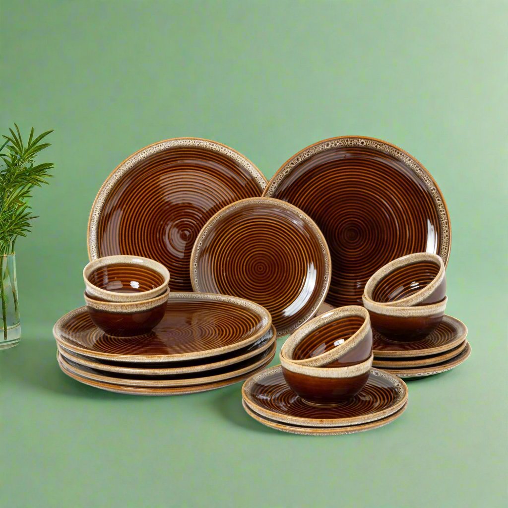 Swasha Stoneware Dinner Set - Set of 20 Pieces