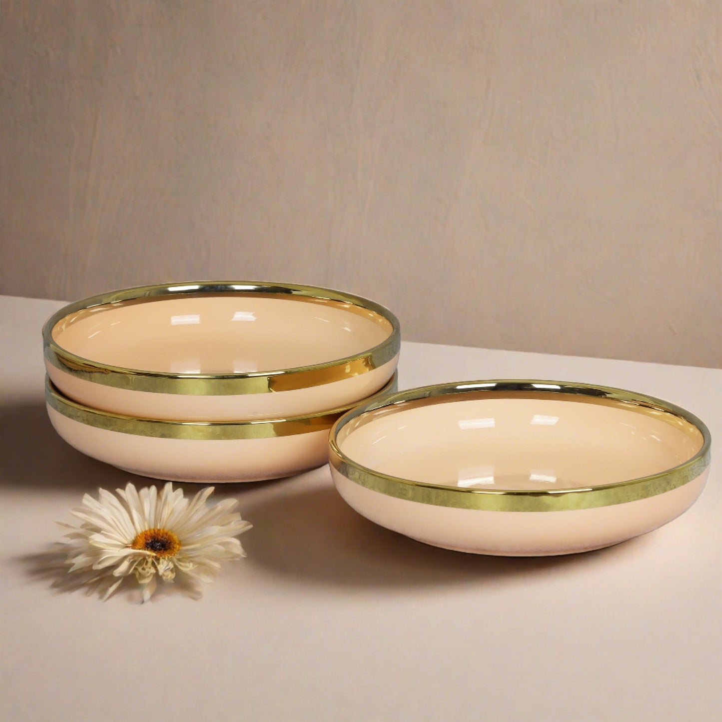 Complete ceramic pasta bowl set - perfect for serving and enjoying pasta dishes.