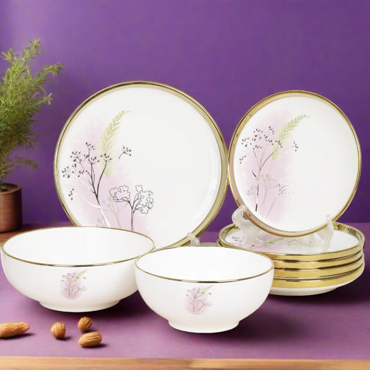 Personalized 9-piece ceramic dinner set - elevate dining with your unique touch