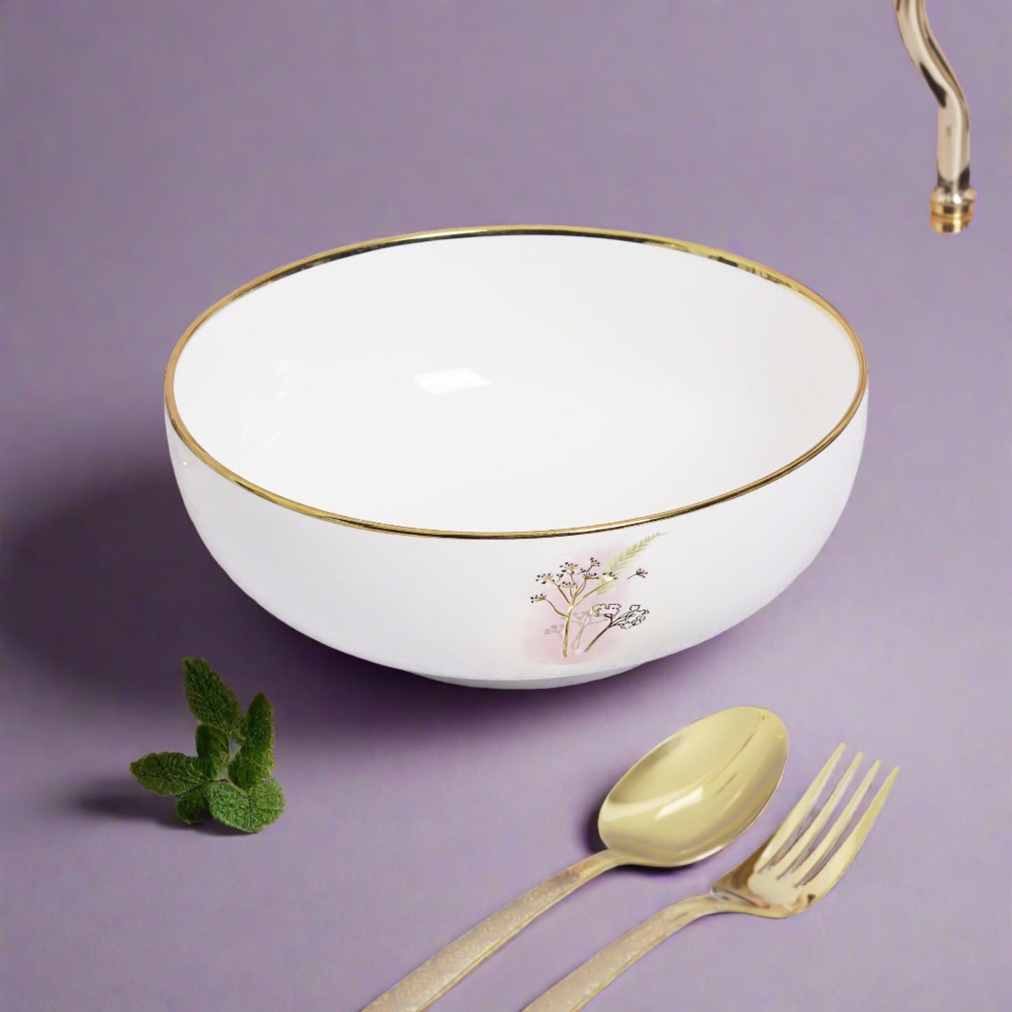 Complete fine bone china pasta bowl set - perfect for serving and enjoying pasta dishes.