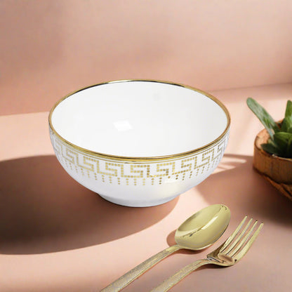 Elegant ceramic serving bowl - great for presenting salads or sides